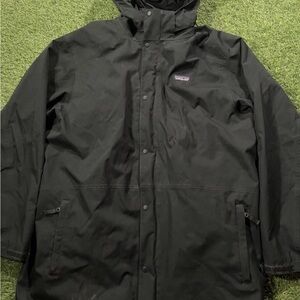 Vintage Patagonia 27180S9 Black Mountain Parka Shell Jacket XXL